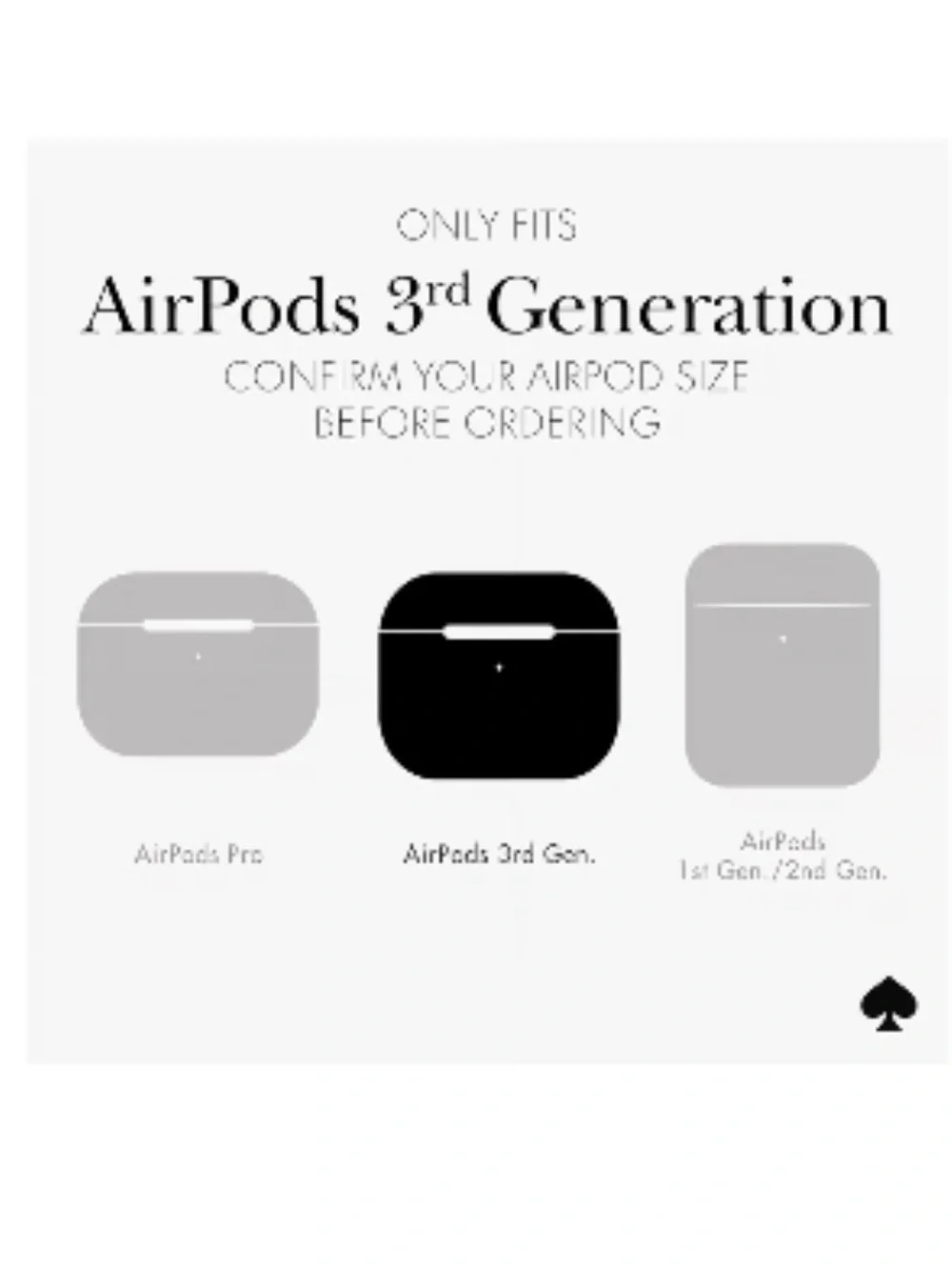 kate spade Clear Floral AirPods Pro Case with Silver Clip. 3rd Generation